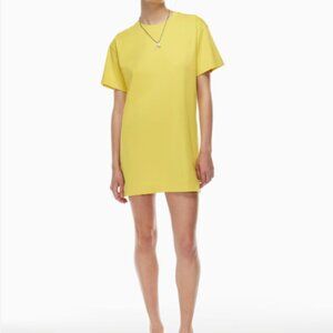 Aritzia Wilfred Free - GETAWAY DRESS - T-Shirt Dress - Yellow - 2xs